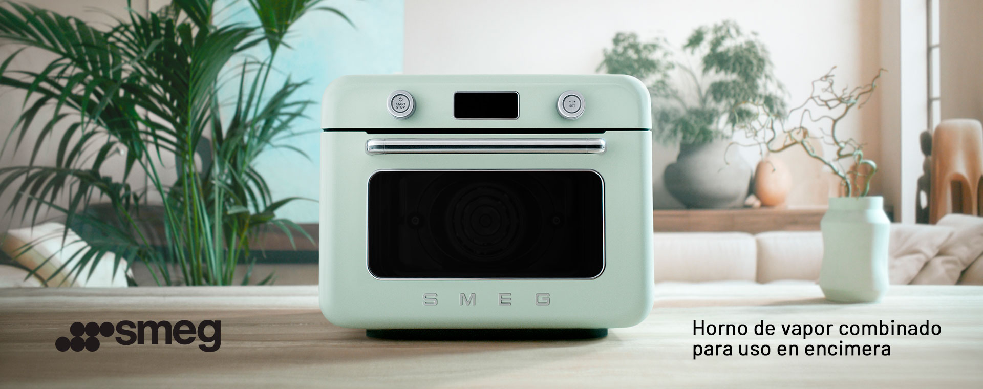 Horno de vapor combinado para encimera
